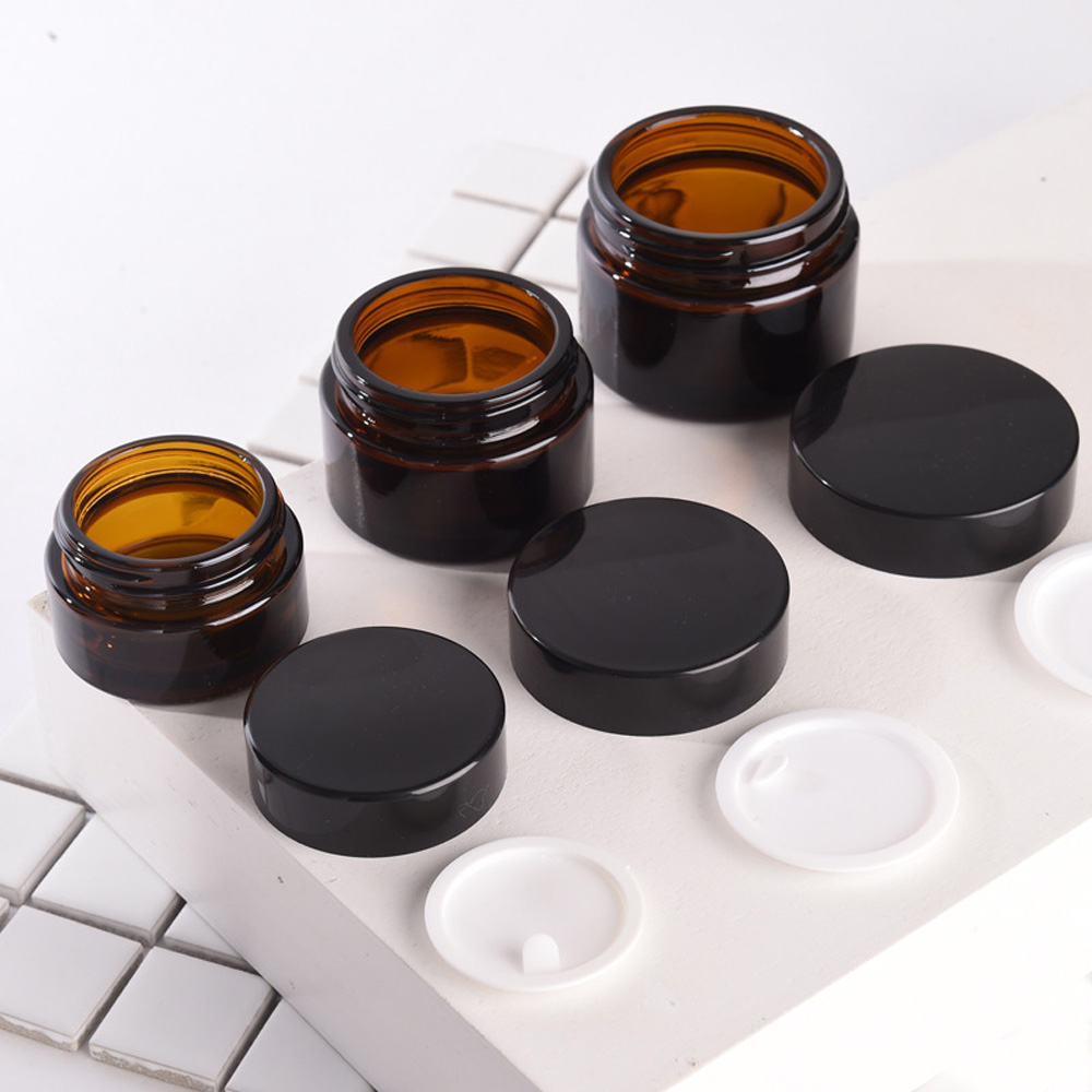 Amber Jar Candle - ถ้วยเทียนแก้วทรงกลมสีน้ําตาลและ 250 มล. และ 250 มล.