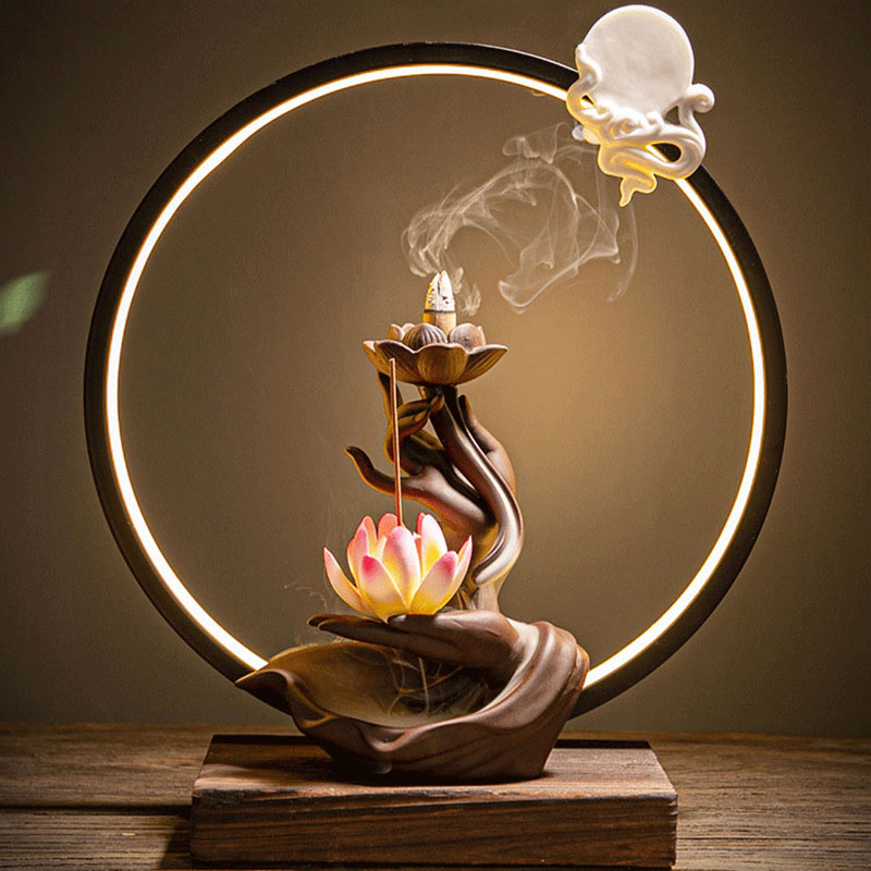 Home Fragrance Bergamot - ฐานเตาเผาเครื่องหอม Lotus Reflux - เตาเผาเครื่องหอม Bergamot