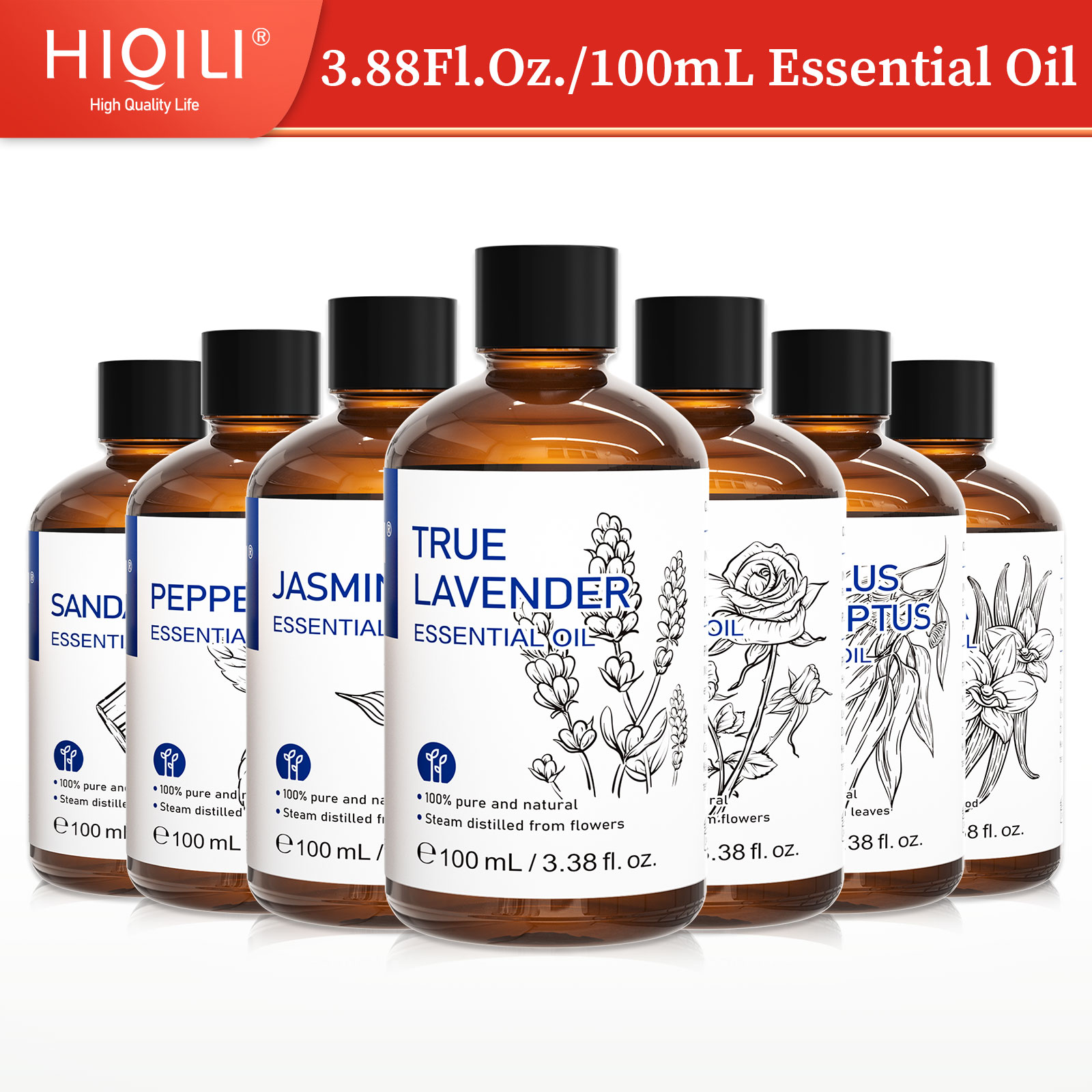 Home Fragrance Units - HIQILI น้ำมันหอมระเหยธรรมชาติ 100% ขนาด 100 มล.