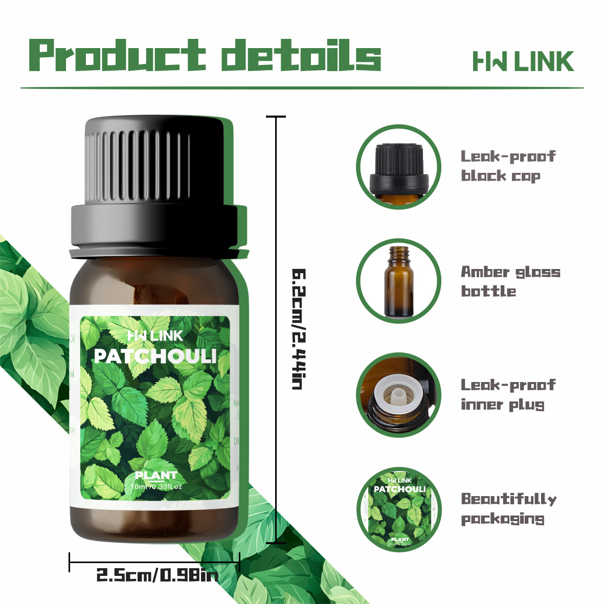 น้ำมันหอมระเหยแพทชูลี่ 10 มล.  - Home Fragrance Diffuser Oil บทวิจารณ์และราคา