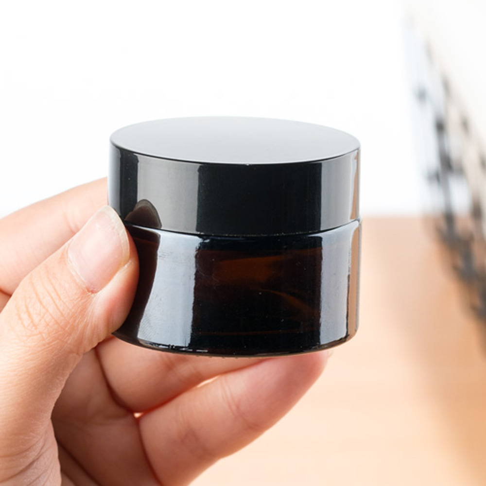 ถ้วยเทียนแก้วทรงกลมสีน้ําตาลแล - Amber Jar Candle บทวิจารณ์และราคา