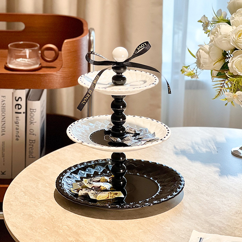 จานผลไม้เซรามิกหลายชั้นสไตล์ฝร - Home Fragrance French บทวิจารณ์และราคา