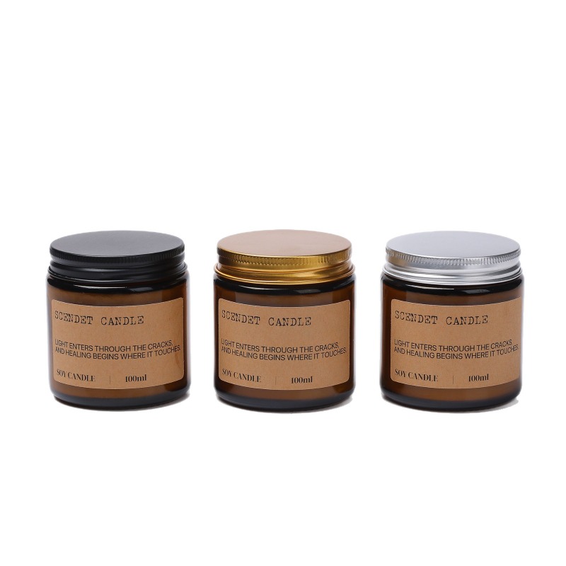 เทียนหอมขี้ผึ้งในโถแก้วสีอำพัน - Amber Jar Candle บทวิจารณ์และราคา