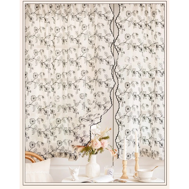 ผ้าม่านลูกไม้สไตล์ฝรั่งเศสย้อน - Home Fragrance French บทวิจารณ์และราคา
