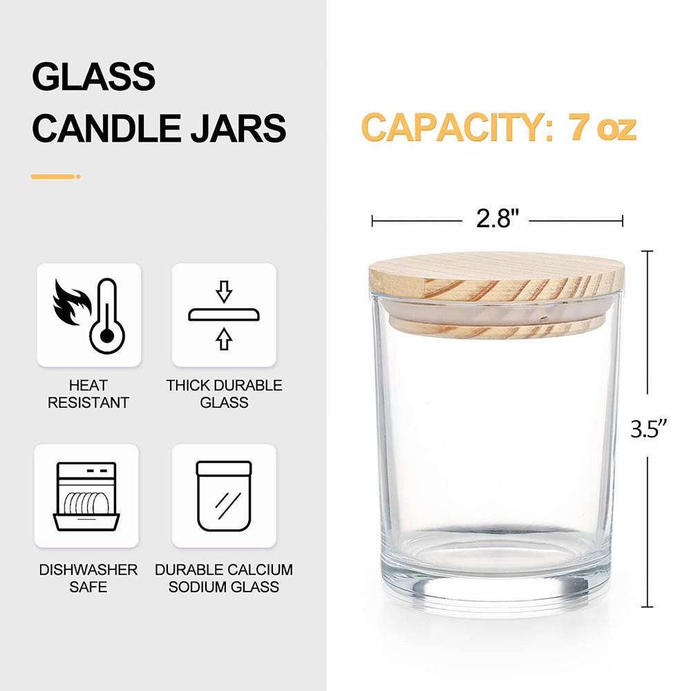 ขวดเทียนหนา 200 มล. สําหรับทํา - Amber Jar Candle บทวิจารณ์และราคา