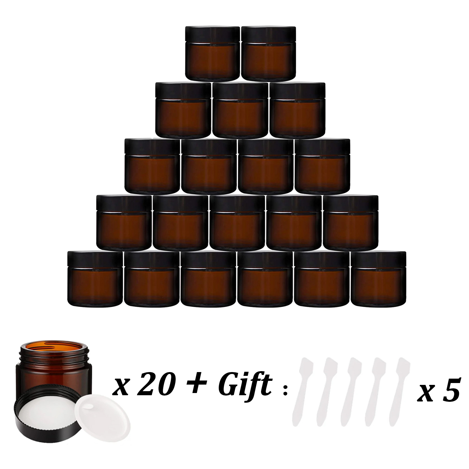 20PCS ขนาดเล็ก Amber Glass Jar - Amber Jar Candle บทวิจารณ์และราคา