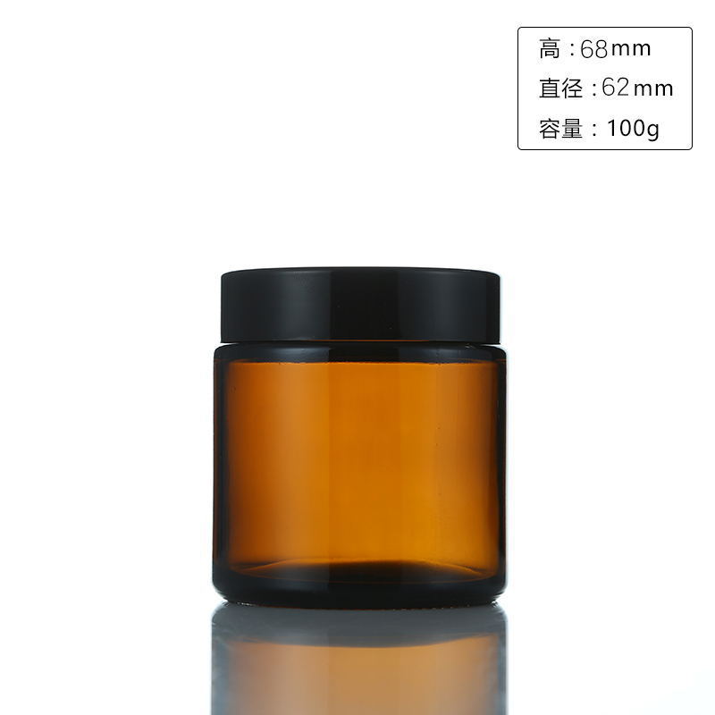 ขวดแก้วสีชาขนาด 100/250 มล. 6  - Amber Jar Candle บทวิจารณ์และราคา