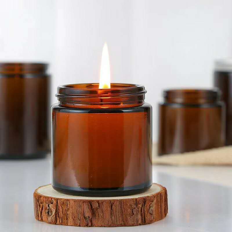 ขวดแก้วสีชาขนาด 100/250 มล. 6  - Amber Jar Candle บทวิจารณ์และราคา